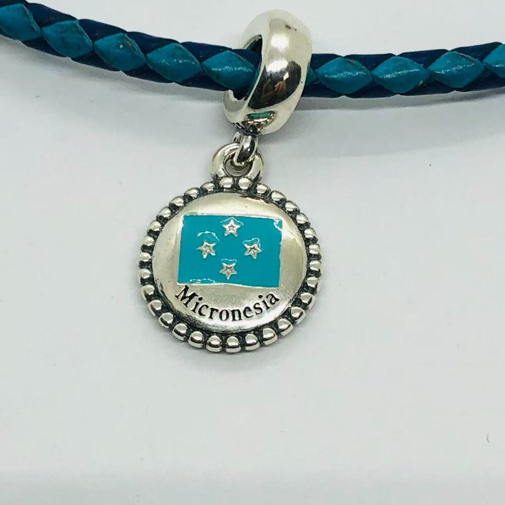 ✨✨Pandora flag of the Federated States of Micronesia Exclusive Dangle charm